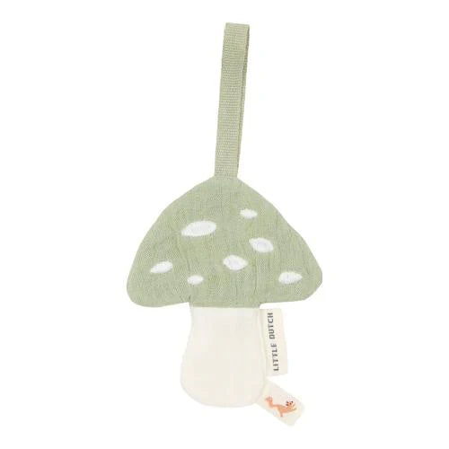 Little Dutch Schnullertuch Pilz grün Forest Friends Bio-Musselin