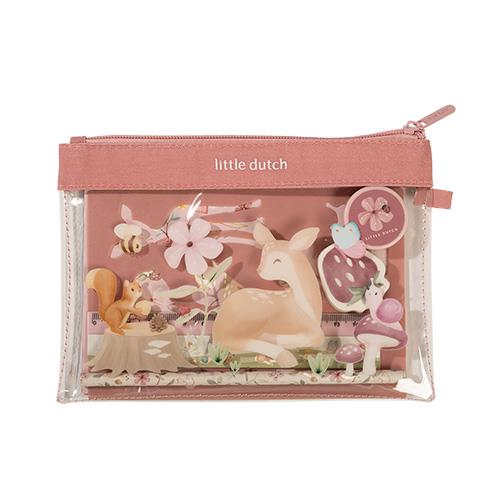 Little Dutch rosa Schreibset Fairy Garden Mäppchen mit Inhalt