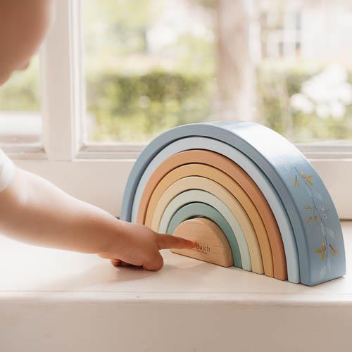 Little Dutch Stapelbogen Holz blau Forest Friends