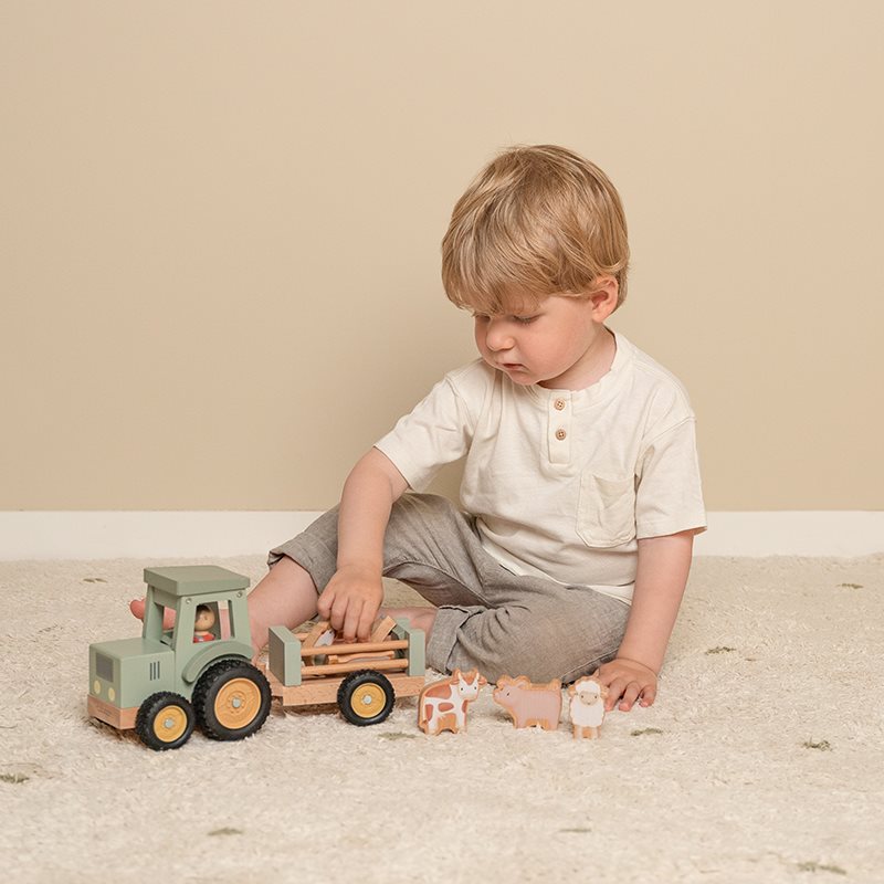 Little Dutch Traktor mit Anhänger Little Farm