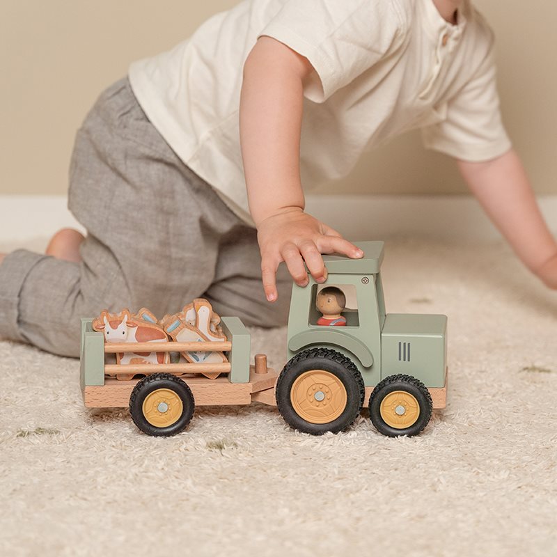Little Dutch Traktor mit Anhänger Little Farm