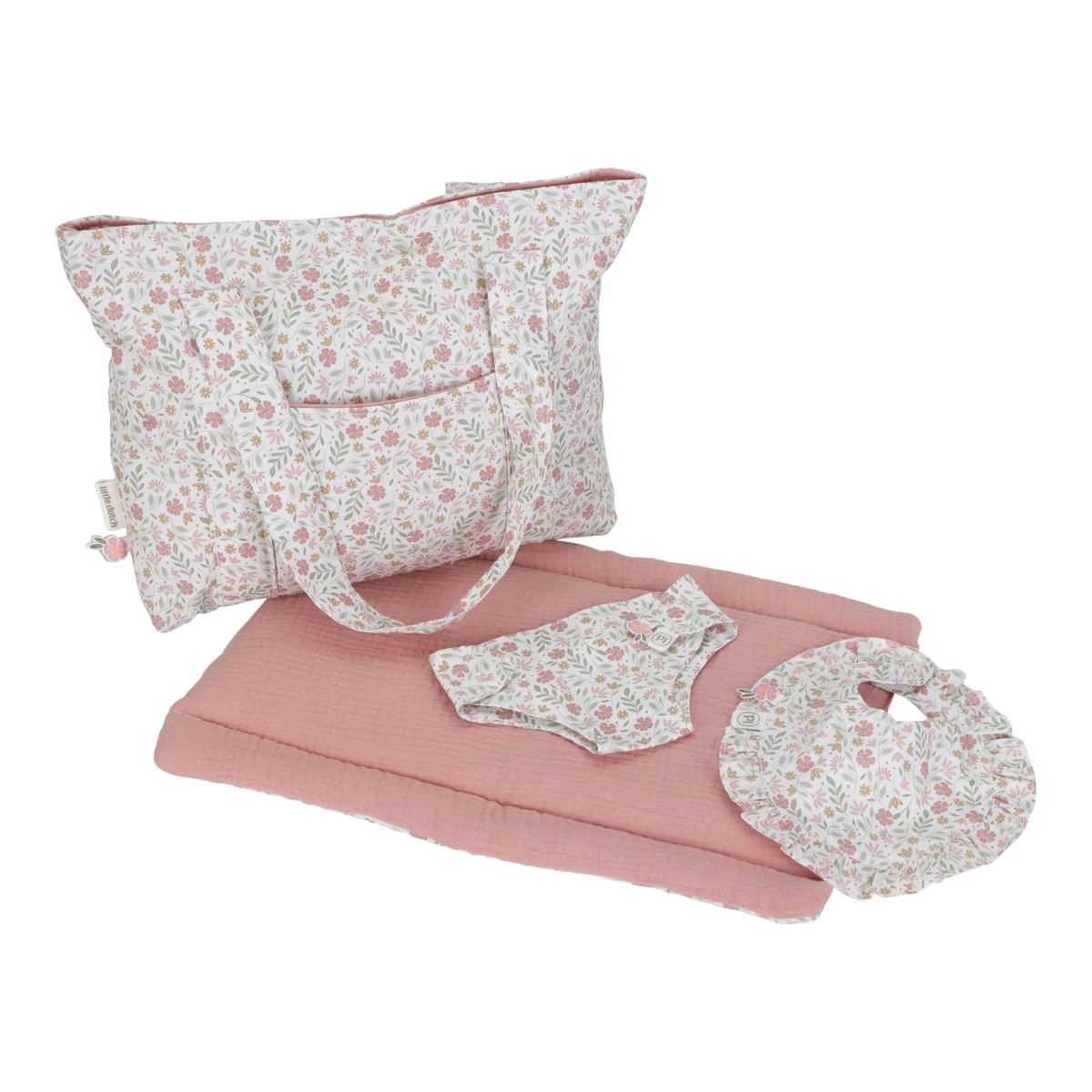 Bundle: Baby-Puppe Lily + Puppenwickeltasche Little Dutch