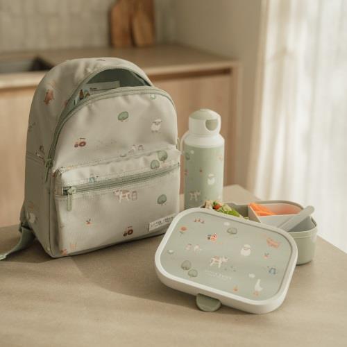 Little Dutch Pausenset Little Farm Pop-up Flasche und Brotdose Mepal