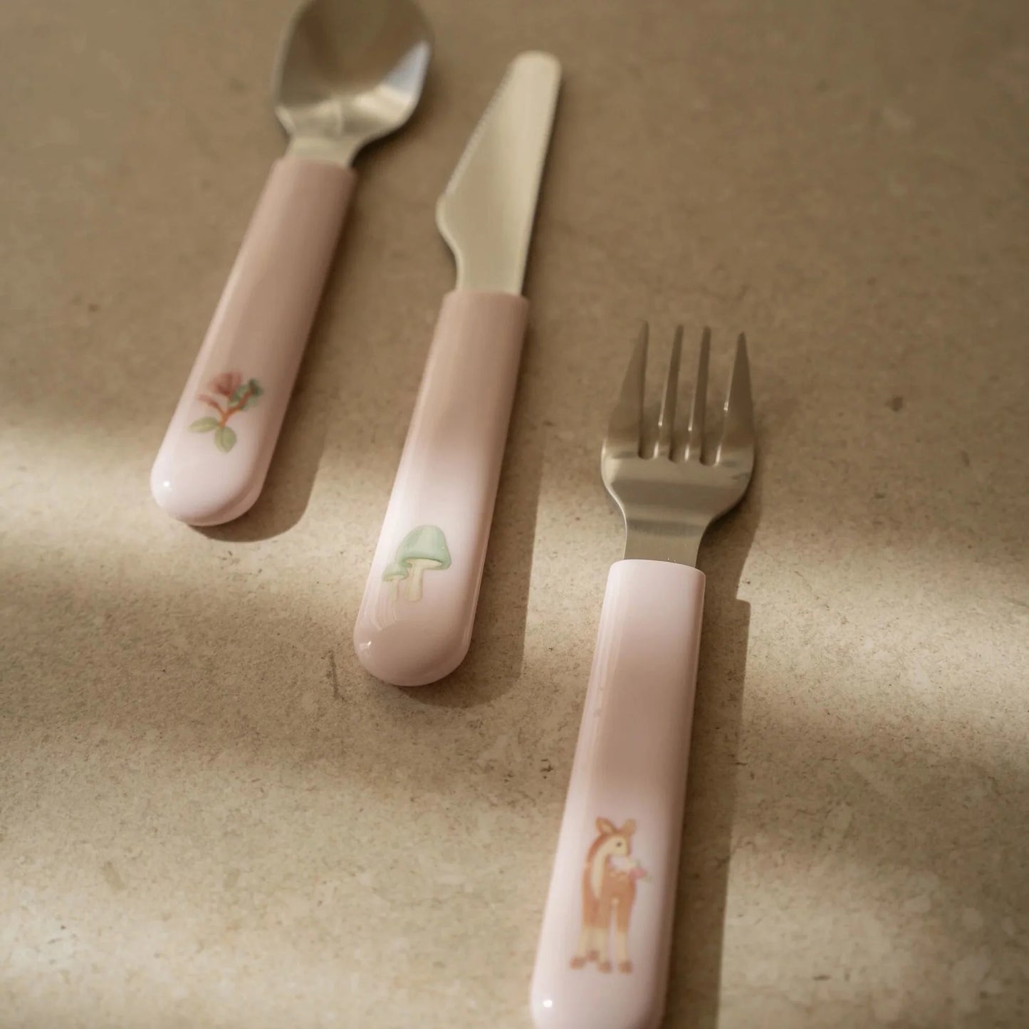 Little Dutch rosa Kinder Besteck Set Mio Mepal 3er Set Fairy Garden