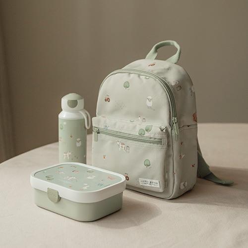 Little Dutch Pausenset Little Farm Pop-up Flasche und Brotdose Mepal