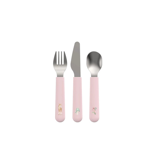 Little Dutch rosa Kinder Besteck Set Mio Mepal 3er Set Fairy Garden