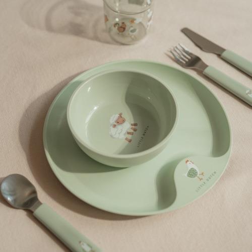Little Dutch Kinder Geschirrrset Mio 6-teilig Little Farm Mepal grün