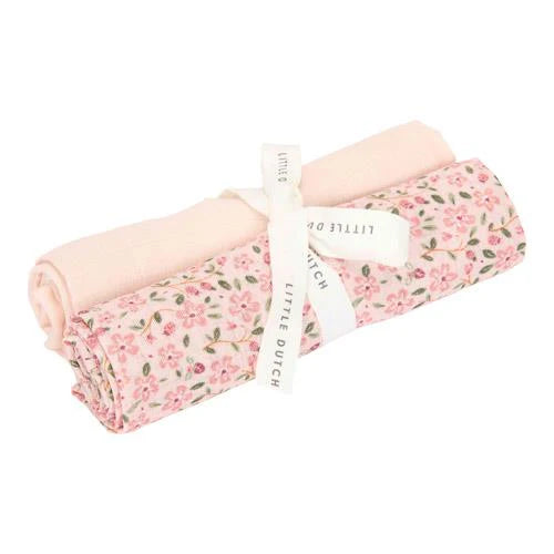 Little Dutch Musselintuch Swaddles 70 x 70 cm Fairy Floral / Blossom