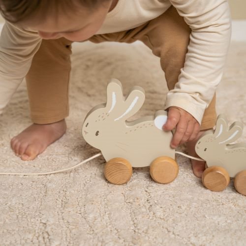 Little Dutch Hase Nachziehtier Baby Bunny Holz Kaninchen