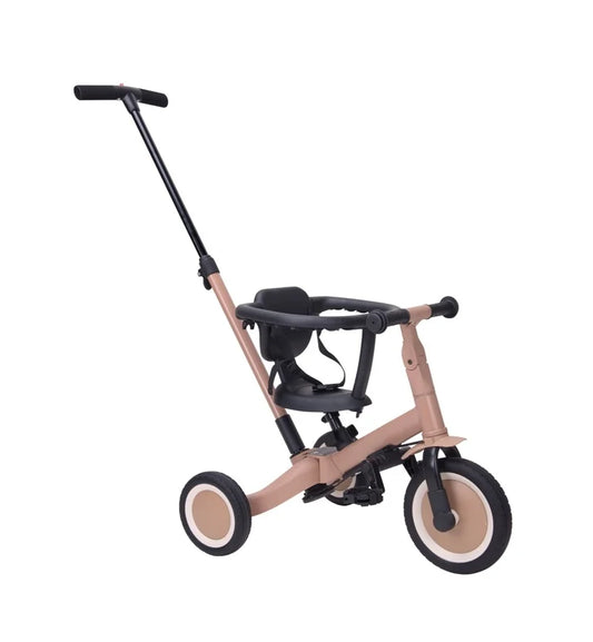 4-IN-1 Dreirad LIO mit Schiebestange - Macchiato Braun